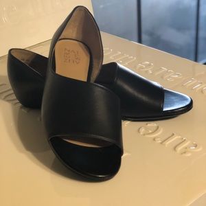 Naturalized open toe leather upper LUGIE sz 8.5